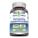 Amazing Nutrition Glucosamine Chondroitin & MSM 1850 Mg Supplement front view