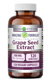 Amazing Nutrition Grape Seed Extract 100mg 120 Veggie Capsules front view