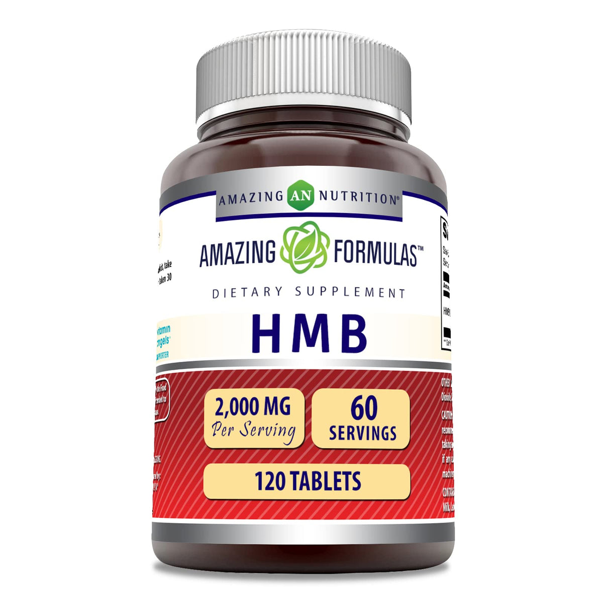 Amazing Nutrition HMB Supplement 2000mg bottle front view