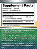 Amazing Nutrition Hyaluronic Acid & MSM Supplement 1000mg capsules