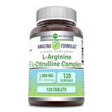 Amazing Nutrition L-Arginine L-Citrulline Complex 1000mg front view
