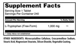 Amazing Nutrition L-Tryptophan 1000mg Tablets bottle side view