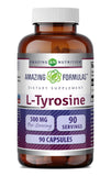 Amazing Nutrition L-Tyrosine 500 Mg Amino Acid Supplement bottle front view