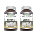 Amazing Nutrition Lecithin Supplement 1200mg softgel bottle front view