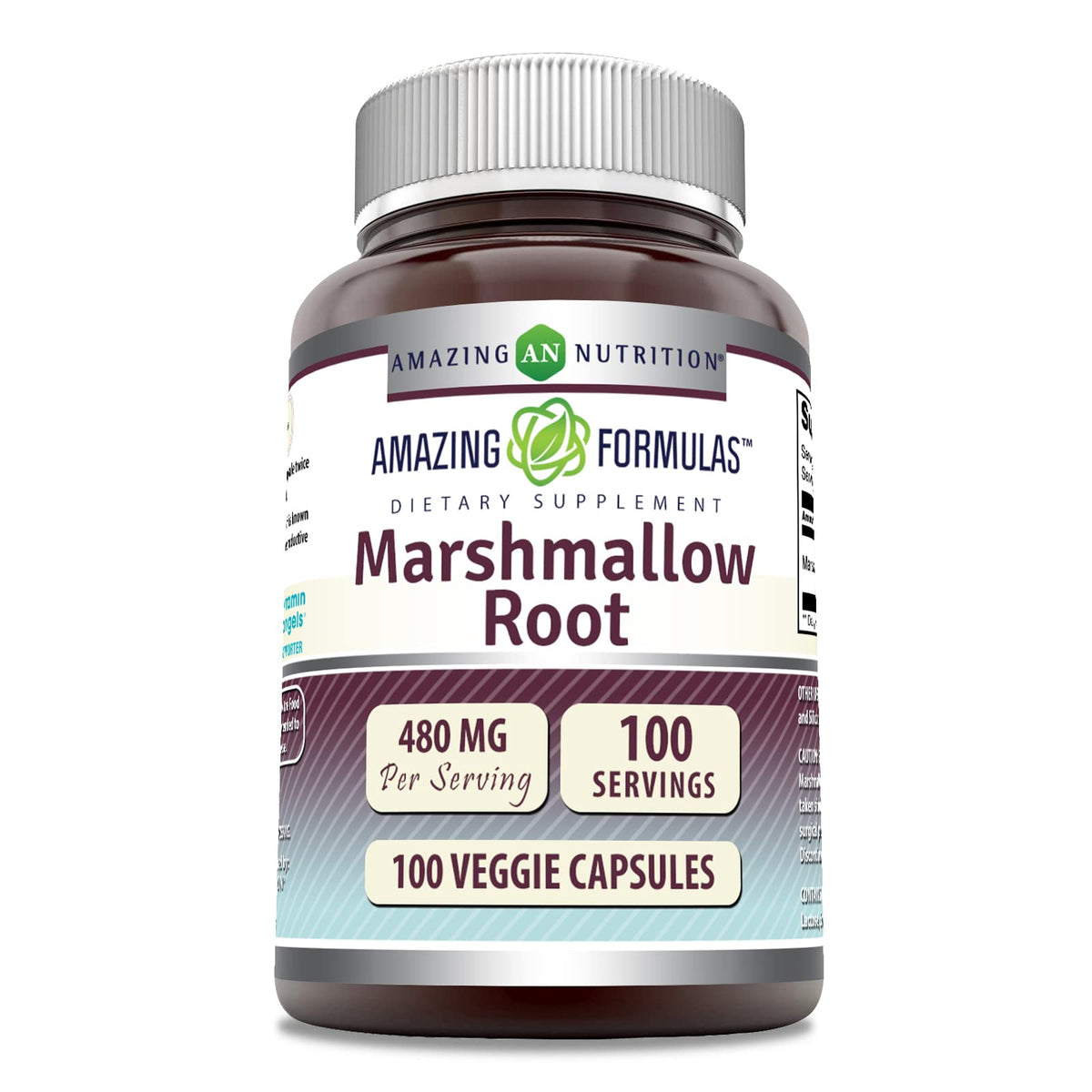 Amazing Nutrition Marshmallow Root Supplement bottle front view