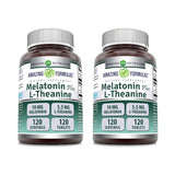 Amazing Nutrition Melatonin 10mg + L-Theanine 5.5mg Supplement tablets front view