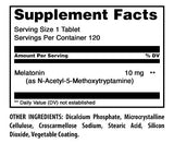 Amazing Nutrition Melatonin 10mg Supplement Tablets side view