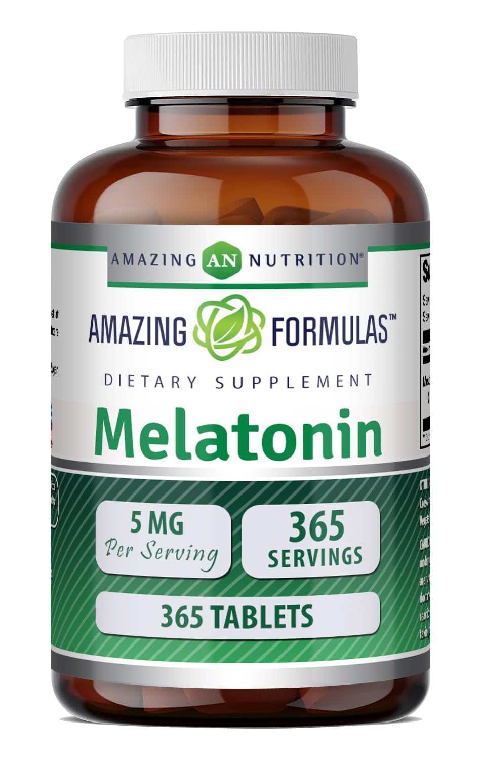 Amazing Nutrition Melatonin 5 Mg Tablets front view