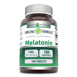 Amazing Nutrition Melatonin 5mg Supplement bottle front view