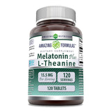 Amazing Nutrition Melatonin & L-Theanine Sleep Supplement front view