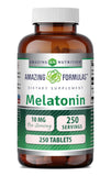 Amazing Nutrition Melatonin Supplement 10mg 250 Tablets front view