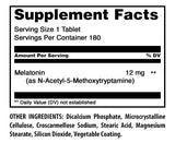 Amazing Nutrition Melatonin Supplement 180 tablets side view