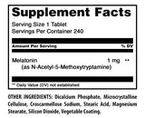 Amazing Nutrition Melatonin Supplement 240 Tablets bottle side view