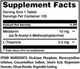 Amazing Nutrition Melatonin supplement bottle side view