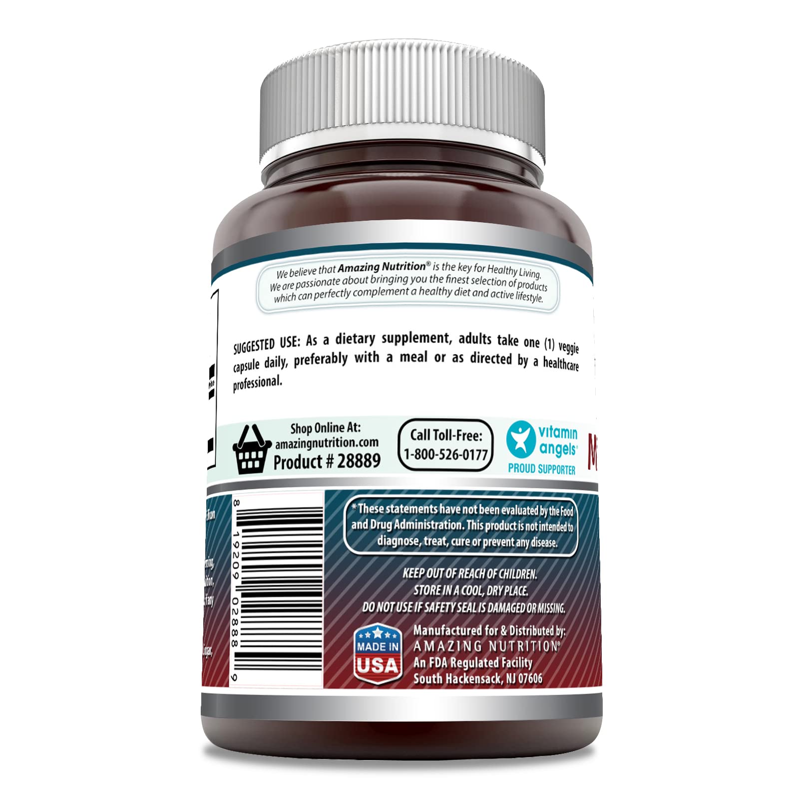 Amazing Nutrition Micronized DHEA 100mg vegetarian capsules packaging