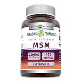 Amazing Nutrition MSM Methylsulfonylmethane supplement front view