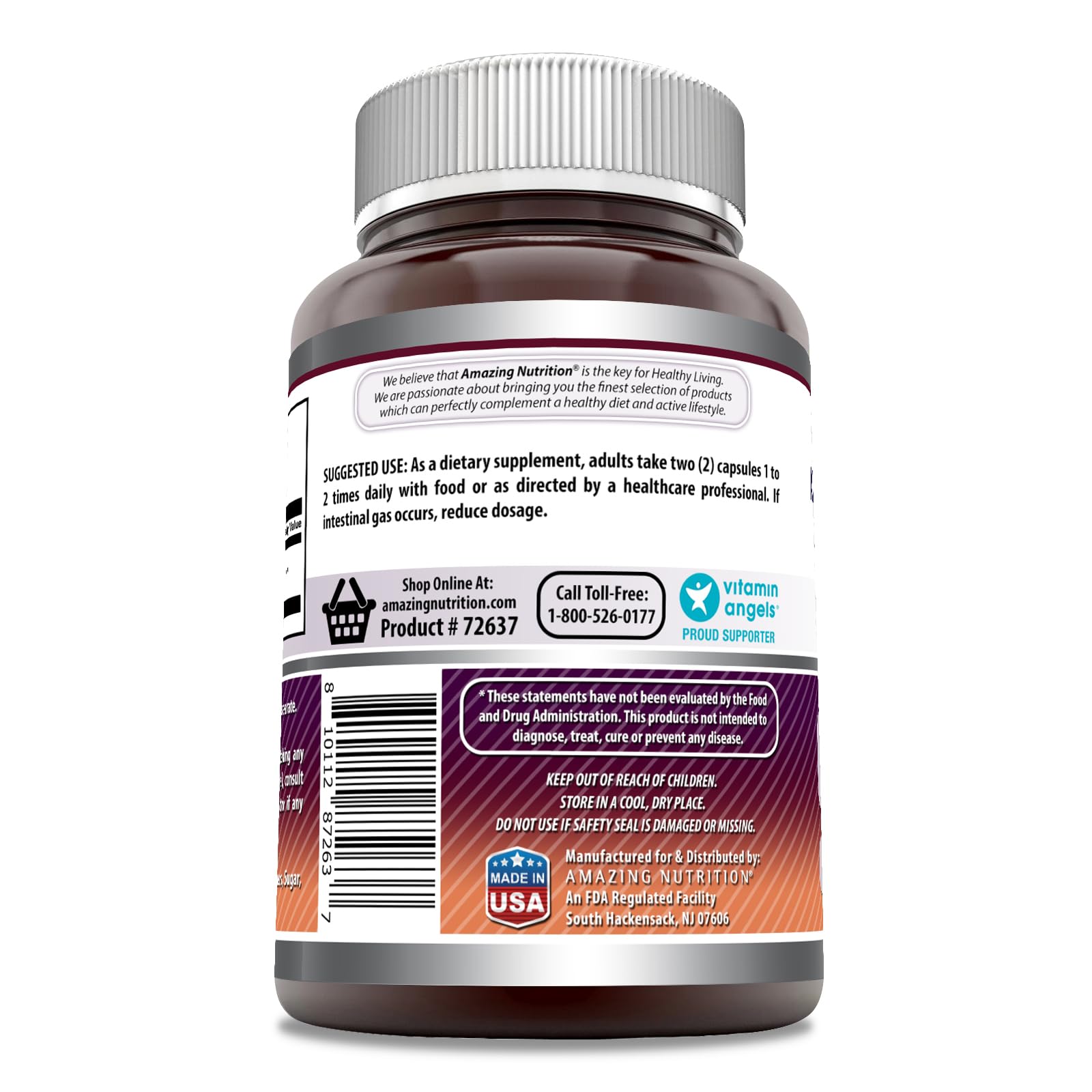 Amazing Nutrition MSM Methylsulfonylmethane supplement packaging