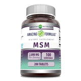 Amazing Nutrition MSM Supplement 2000mg front view