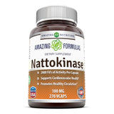 Amazing Nutrition Nattokinase 132g capsules front view