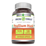Amazing Nutrition Psyllium Husk Supplement 750mg front view