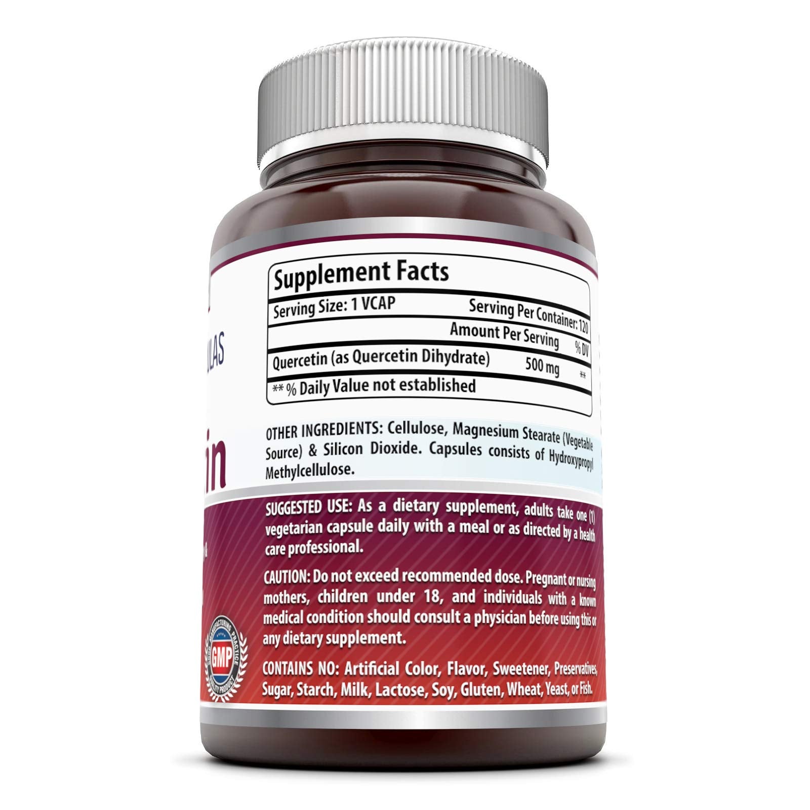 Amazing Nutrition Quercetin 500mg veggie capsules close-up