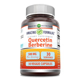 Amazing Nutrition Quercetin Berberine Supplement bottle front view