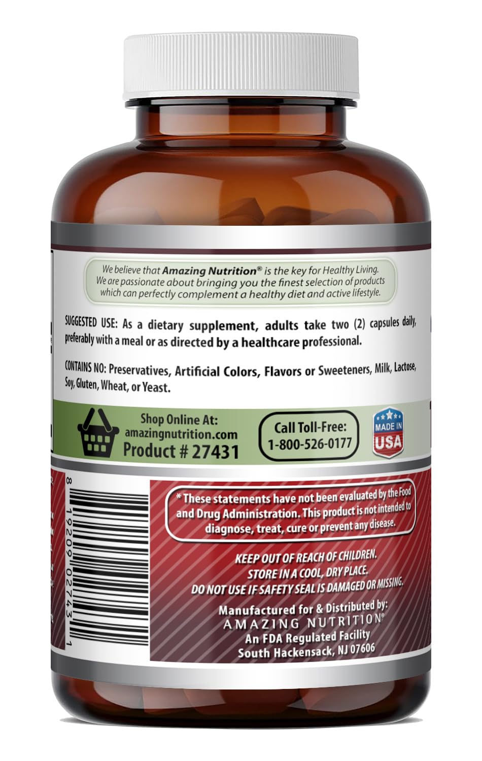 Amazing Nutrition Tart Cherry Extract 700mg bottle with label