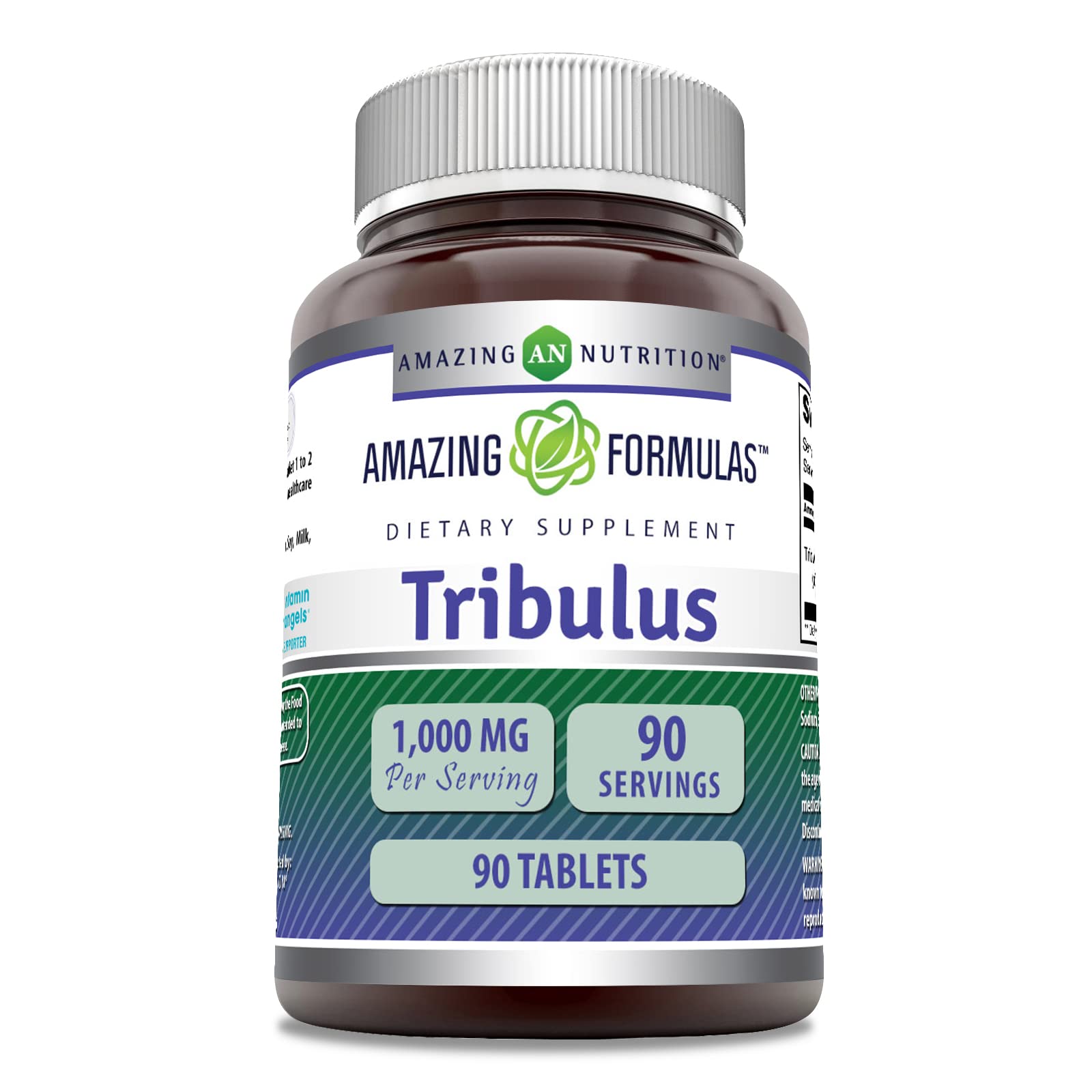 Amazing Nutrition Tribulus Terrestris 1000mg supplement front view