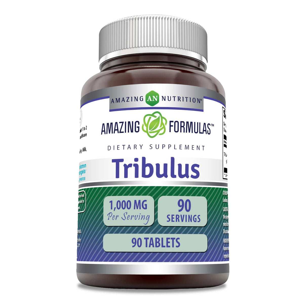 Amazing Nutrition Tribulus Terrestris 1000mg supplement front view