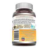 Amazing Nutrition Turmeric Curcumin Supplement back view with ingredient list