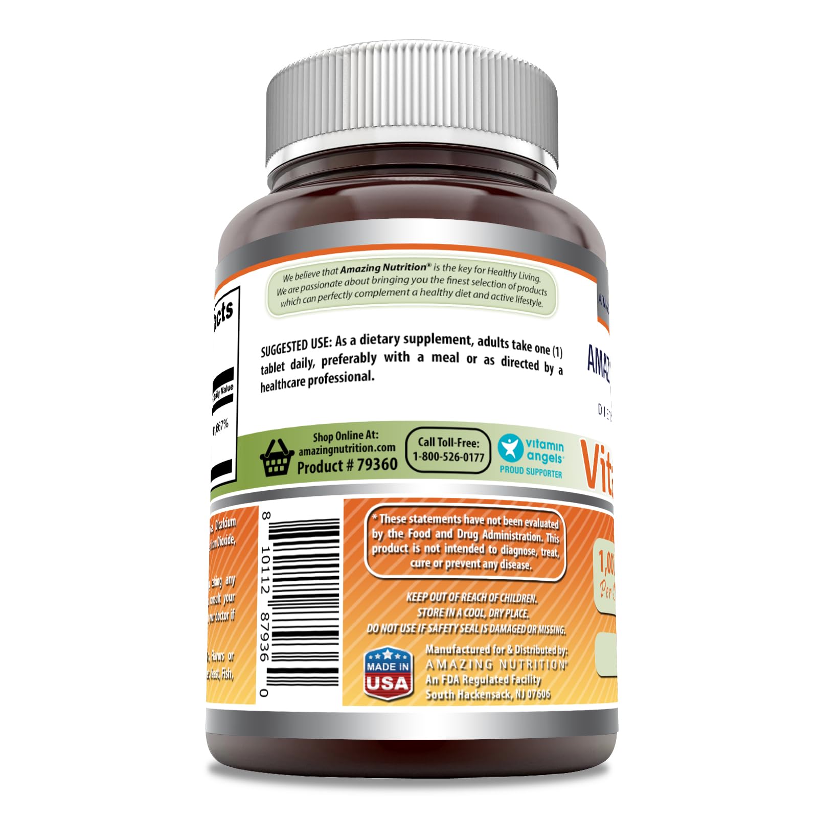 Amazing Nutrition Vitamin B12 Supplement 1000 Mcg packaging