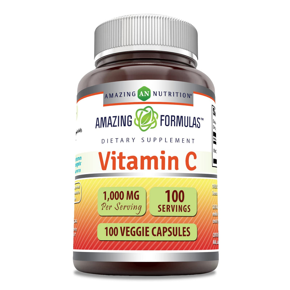 Amazing Nutrition Vitamin C 1000mg supplement bottle front view