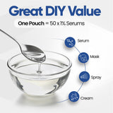 Amber & Misk Hyaluronic Acid Powder lifestyle scene on a vanity
