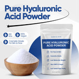 Amber & Misk Hyaluronic Acid Powder scoop included