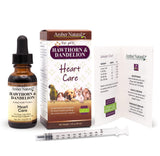 AMBER NATURALZ Hawthorn Herbal Supplement on a wooden table