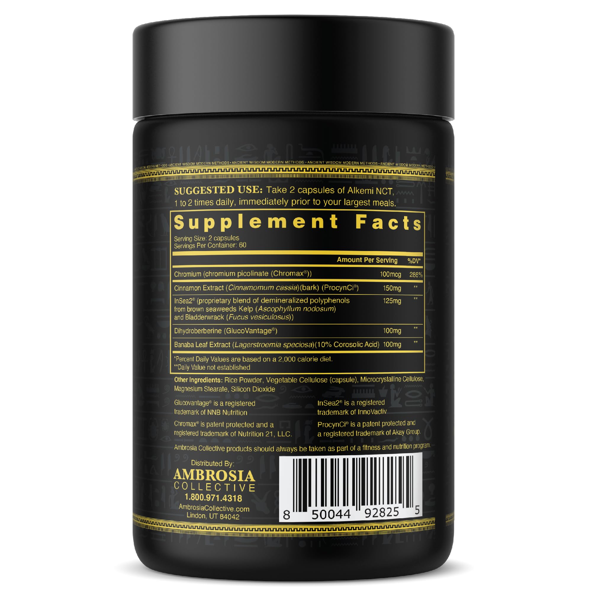 Ambrosia Alkemi NCT Chromium Supplement capsule close-up