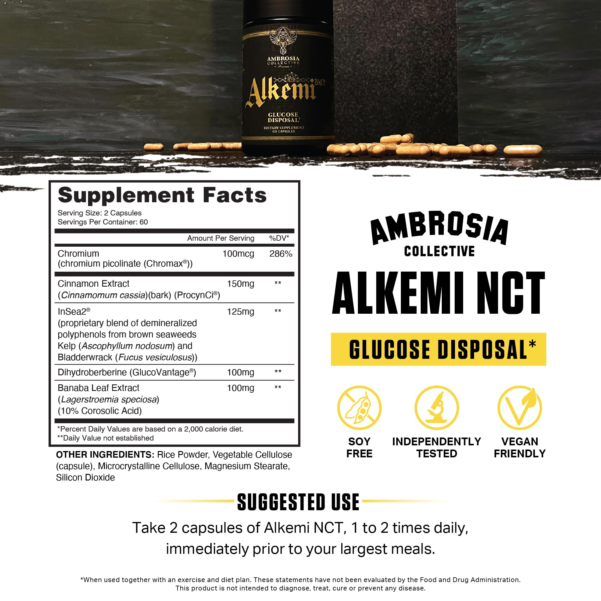 Ambrosia Alkemi NCT Chromium Supplement side view