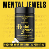 Ambrosia Mental Jewels bottle with a measuring spoon