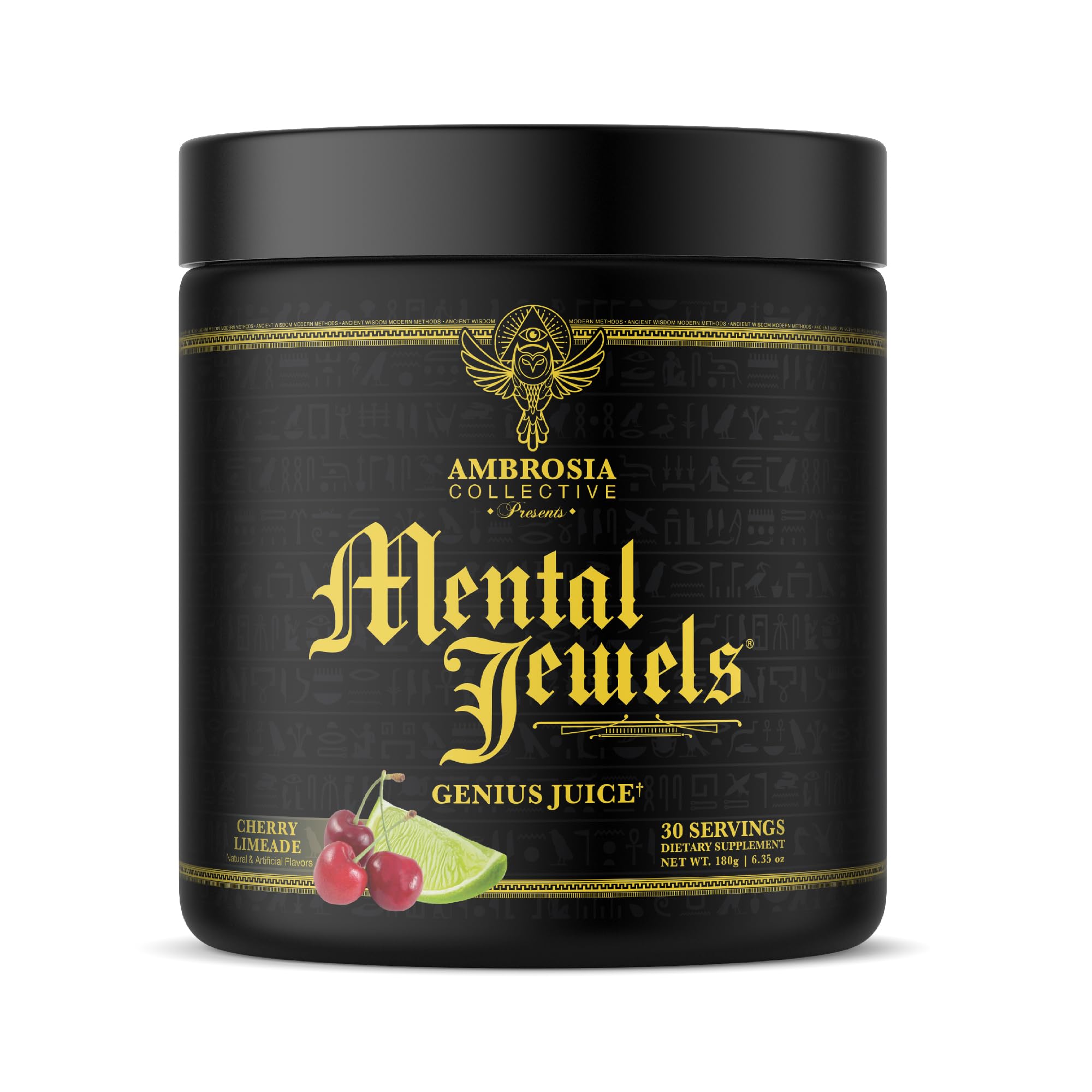 Ambrosia Mental Jewels Cherry Limeade Powder front view