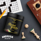 Ambrosia Mental Jewels Cherry Limeade Powder mixed in a glass