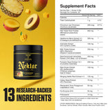 Ambrosia Nektar Superfood Powder mixed in a glass