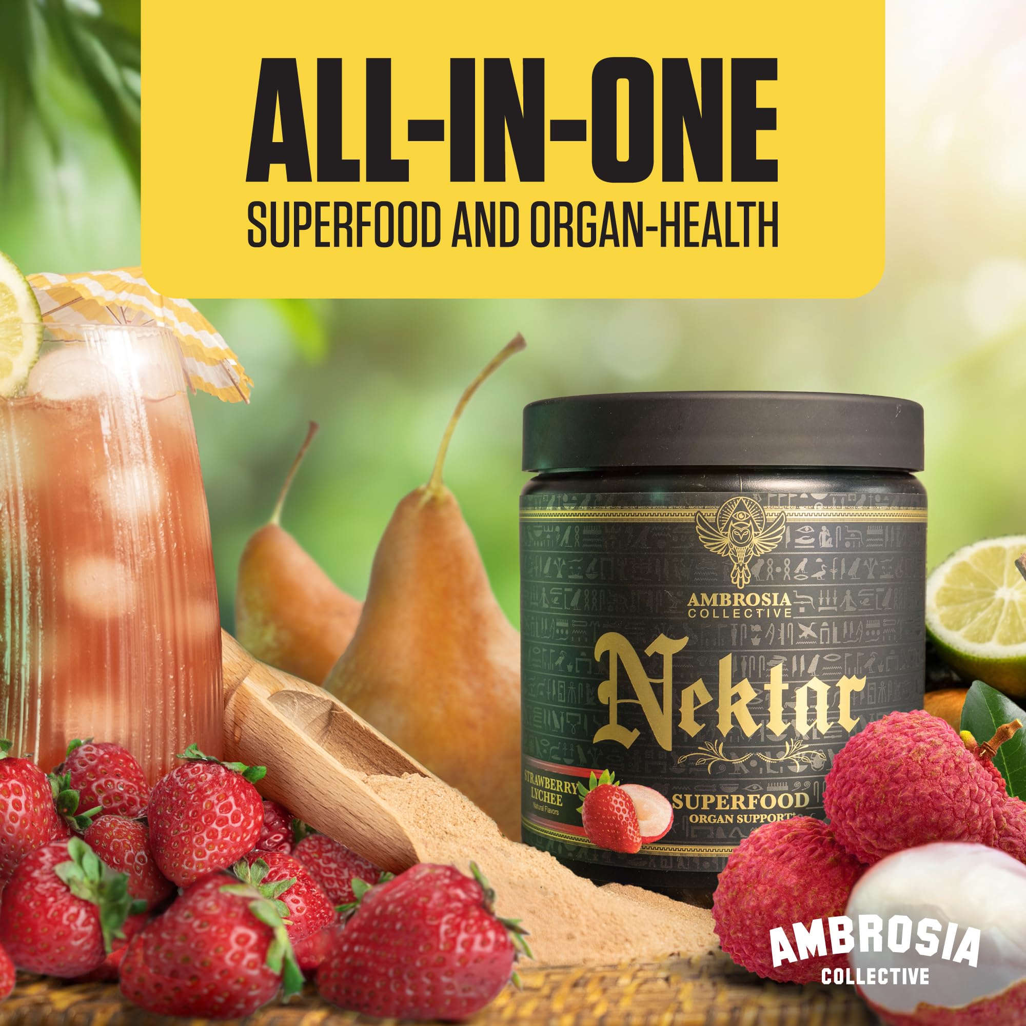Ambrosia Nektar Superfood Powder Pineapple Mango flavour