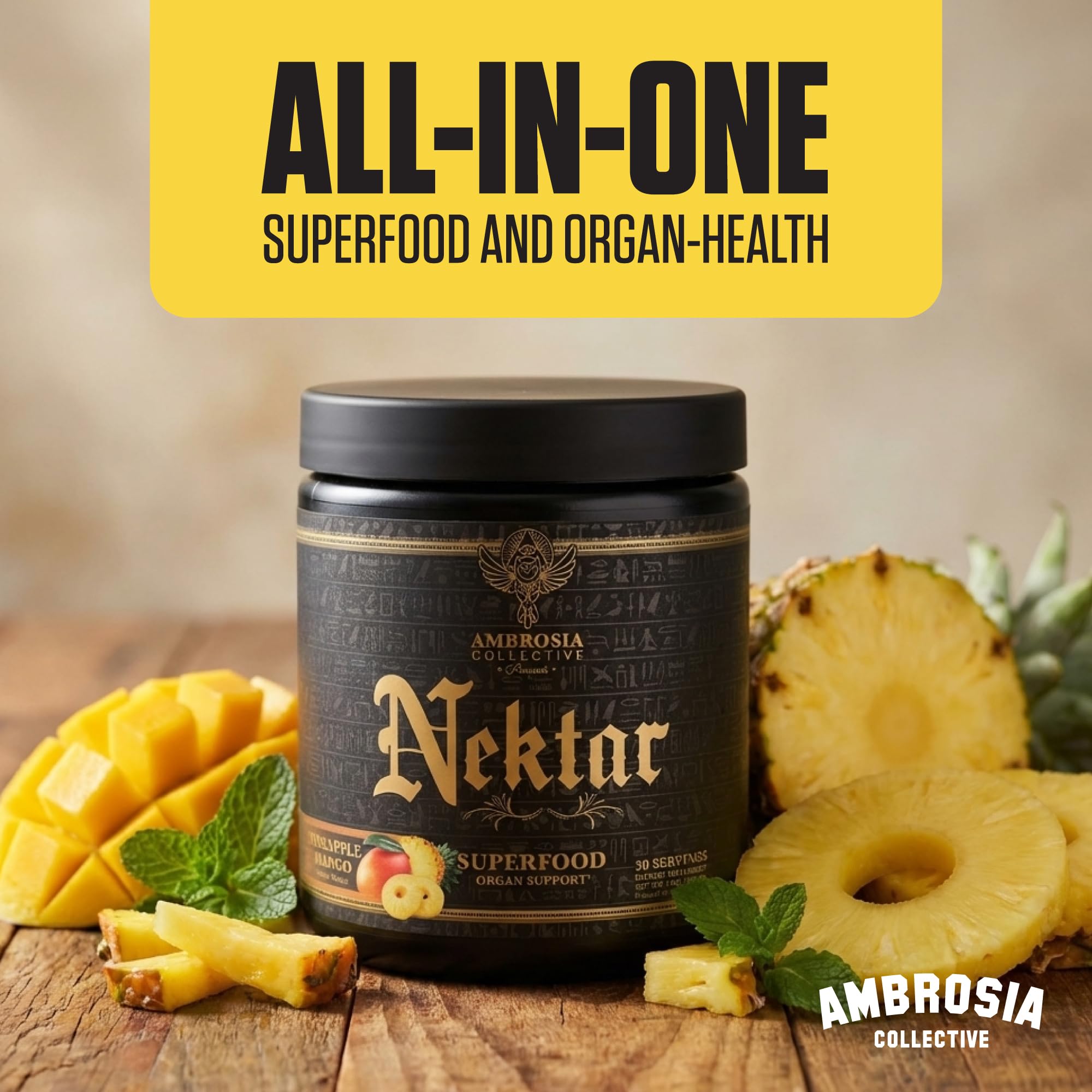 Ambrosia Nektar Superfood Powder serving suggestion