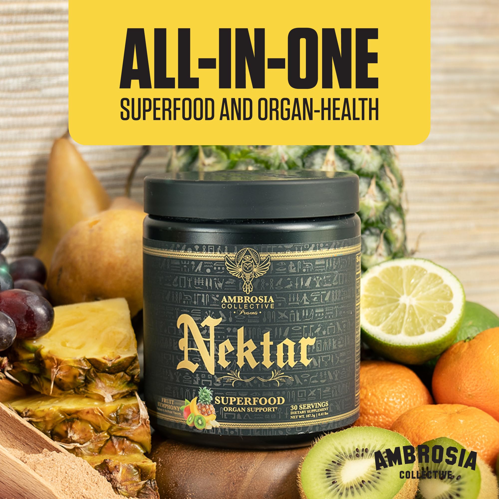 Ambrosia Nektar Superfood Powder serving suggestion