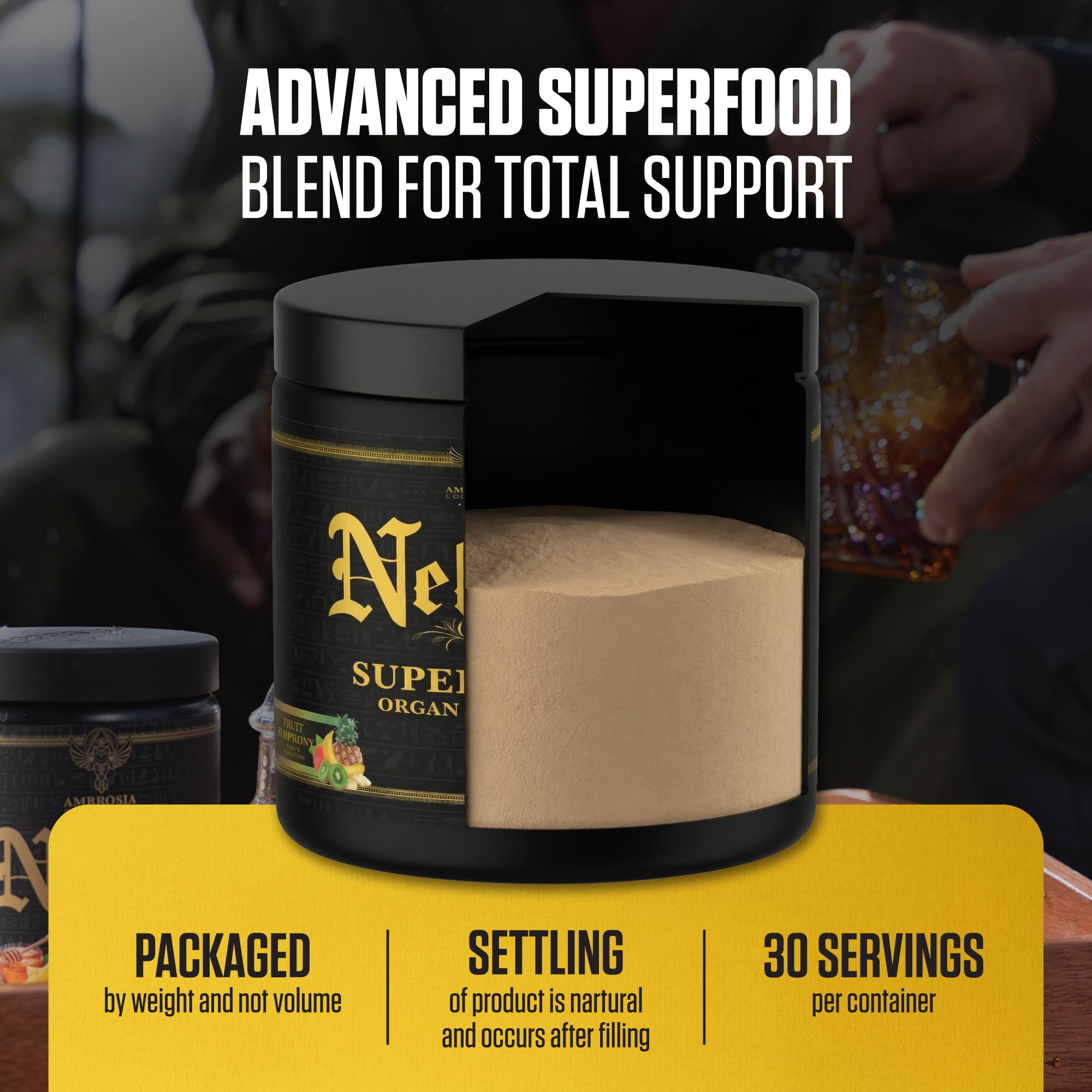 Ambrosia Nektar Superfood Powder Strawberry Lychee flavour