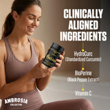 Ambrosia Super Turmeric with HydroCurc 900mg nutrition facts
