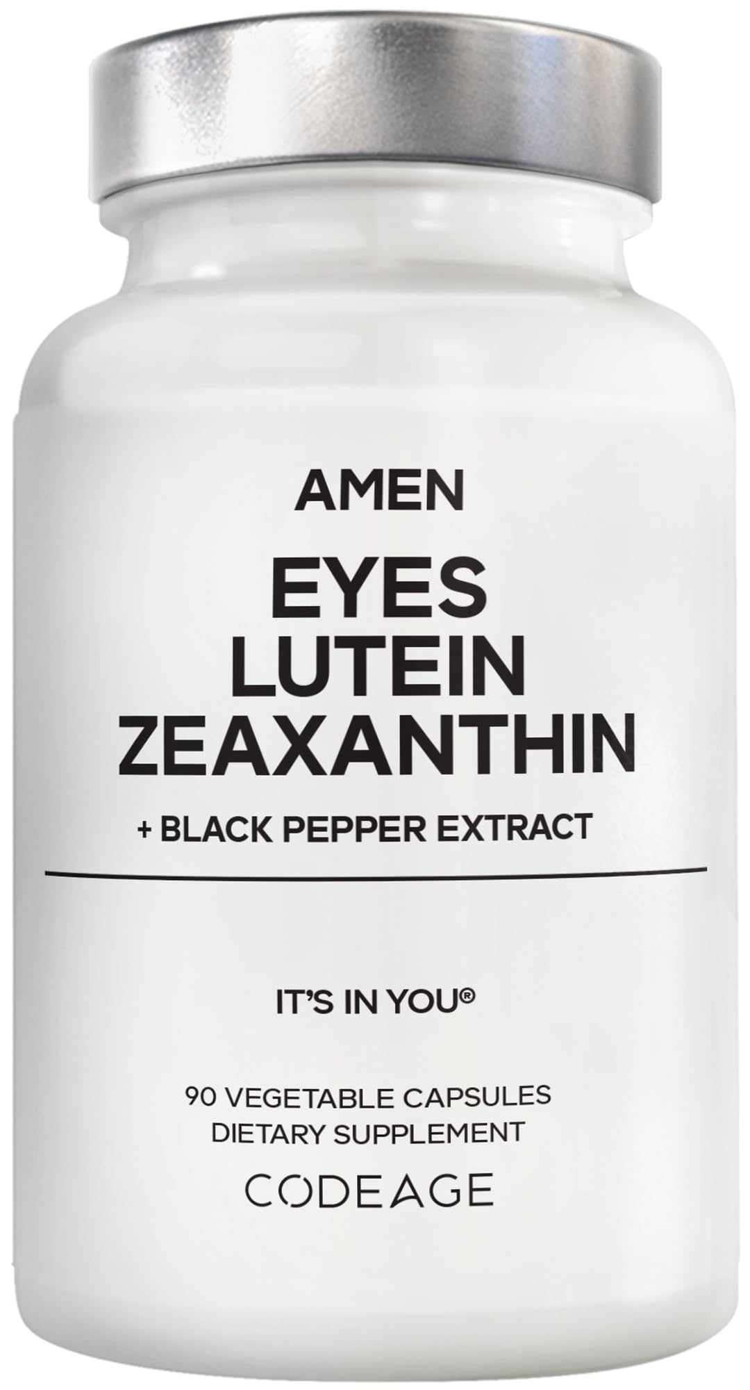 Amen Eyes Lutein Zeaxanthin Supplement 90 Capsules front view