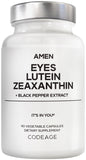 Amen Eyes Lutein Zeaxanthin Supplement 90 Capsules front view