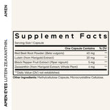 Amen Eyes Lutein Zeaxanthin Supplement bottle with label