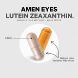 Amen Eyes Lutein Zeaxanthin Supplement displayed with other supplements